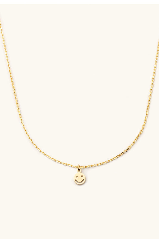 mini smiley face necklace