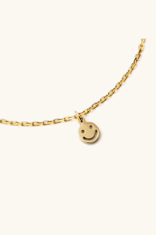 mini smiley face necklace