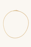 skinny rope necklace - gold