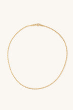 skinny rope necklace - gold