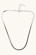 3MM herringbone necklace - silver