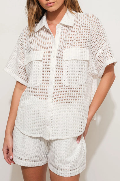 betty blouse - off white