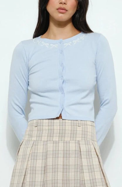 amelia cardigan - light blue