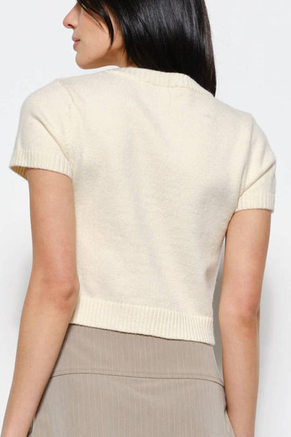 lucy cardigan - ivory