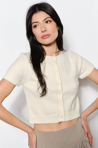lucy cardigan - ivory