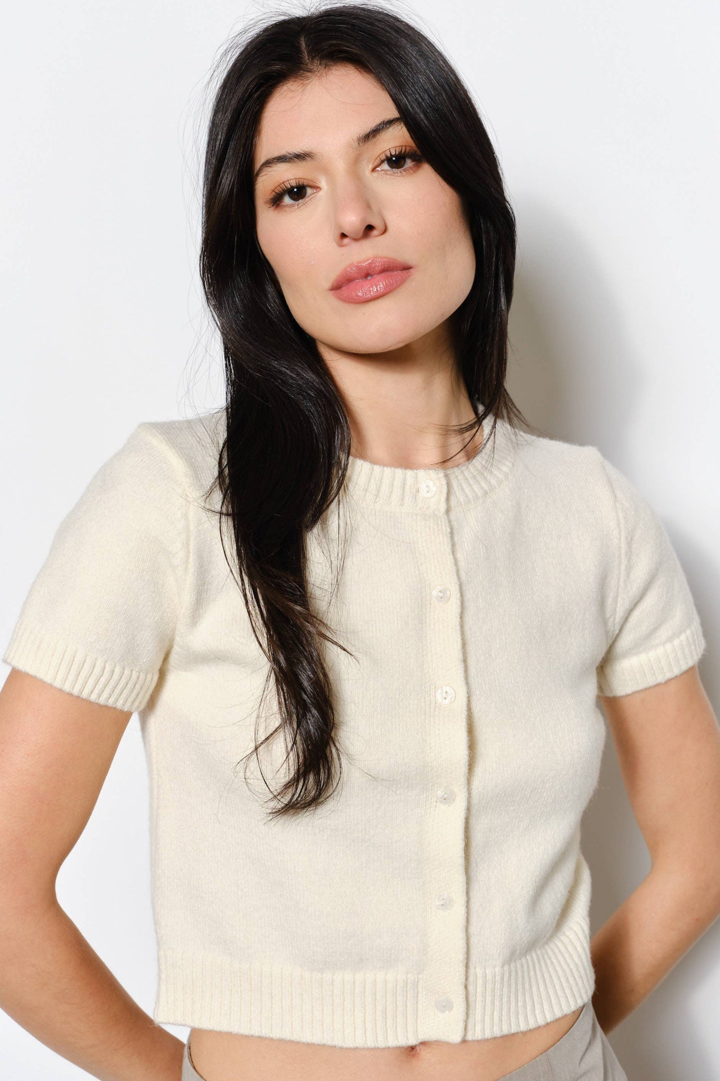 lucy cardigan - ivory