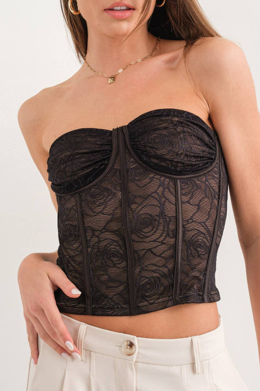 hailey corset - black