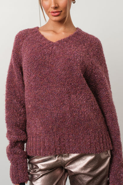 melly sweater - dark plum