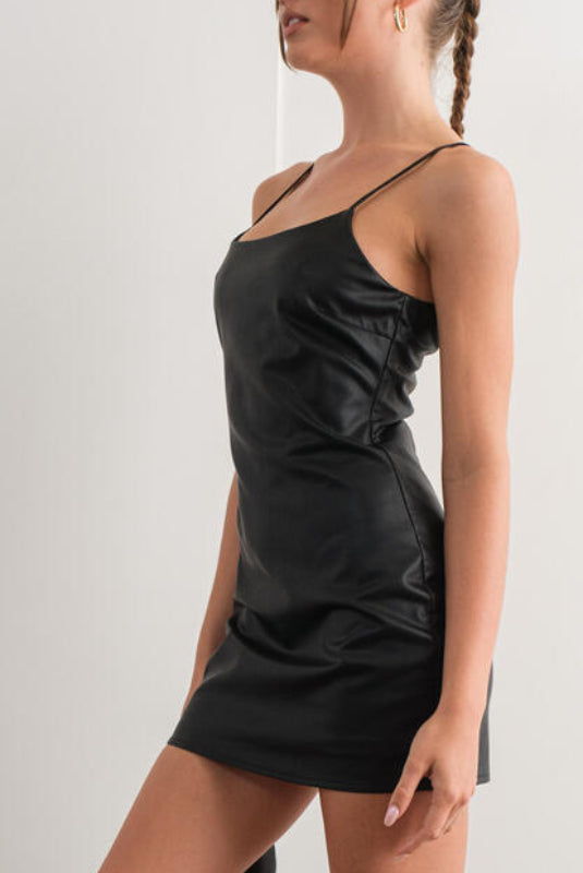 harper mini dress - black
