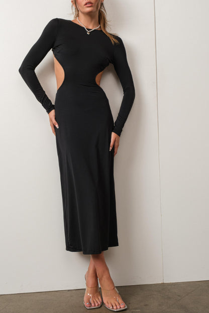 alessia maxi dress - black