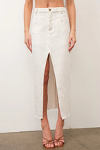scout midi skirt - white (FINAL SALE)