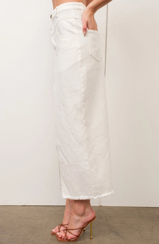 scout midi skirt - white (FINAL SALE)