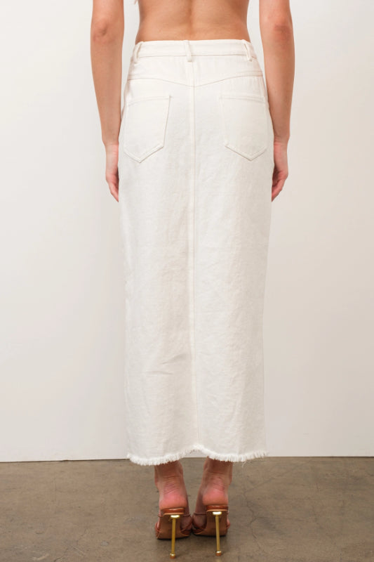 scout midi skirt - white (FINAL SALE)