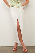 scout midi skirt - white (FINAL SALE)