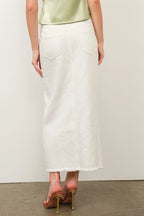 scout midi skirt - white (FINAL SALE)