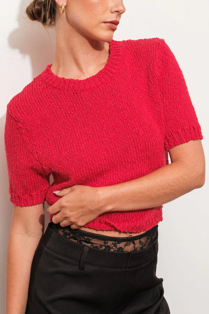 bobbi sweater - red