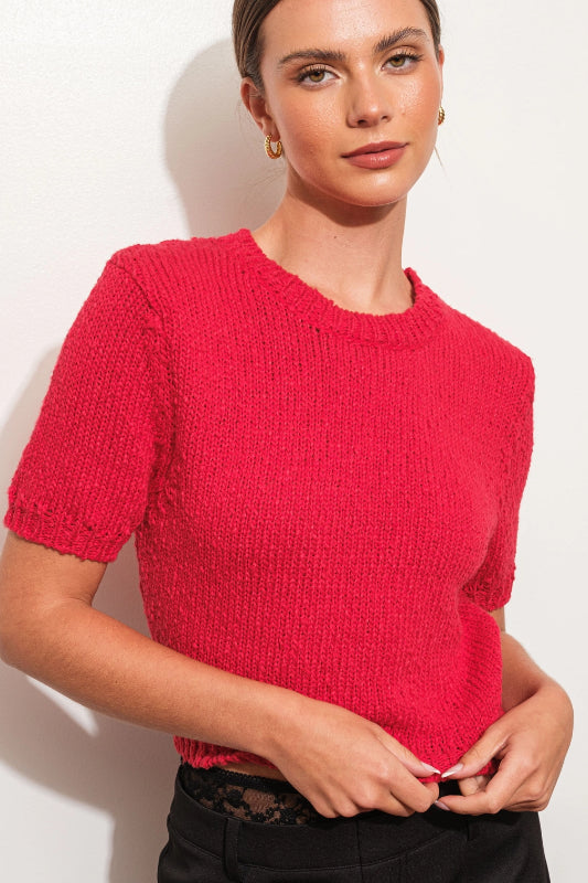 bobbi sweater - red