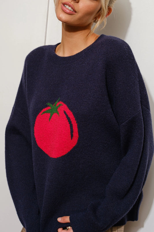 tomato sweater - navy