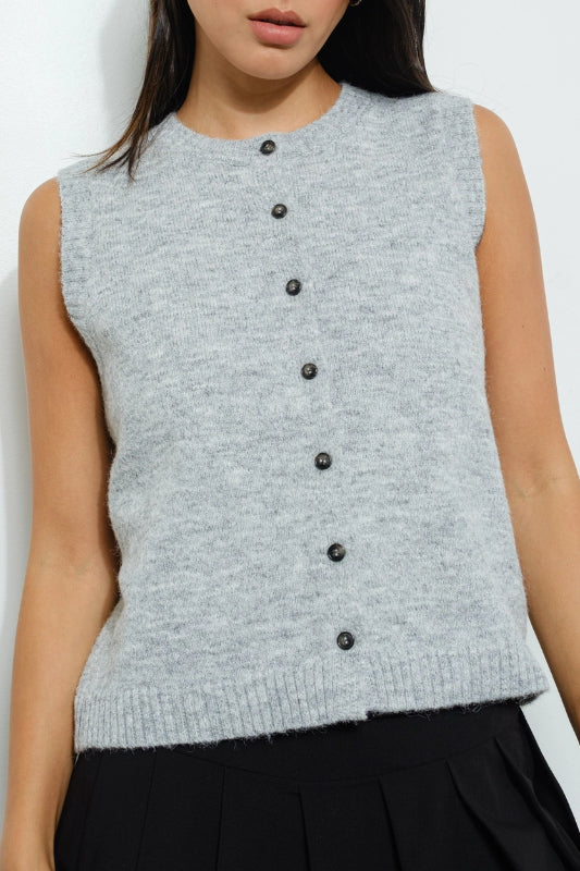 parker vest - heather grey