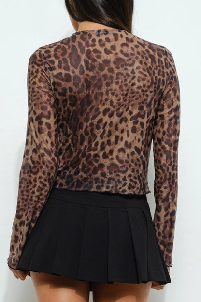 vanessa cardigan - leopard