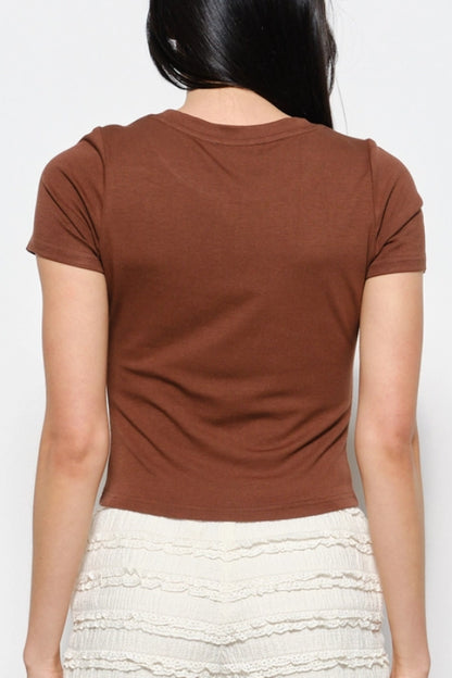 giddy up tee - brown