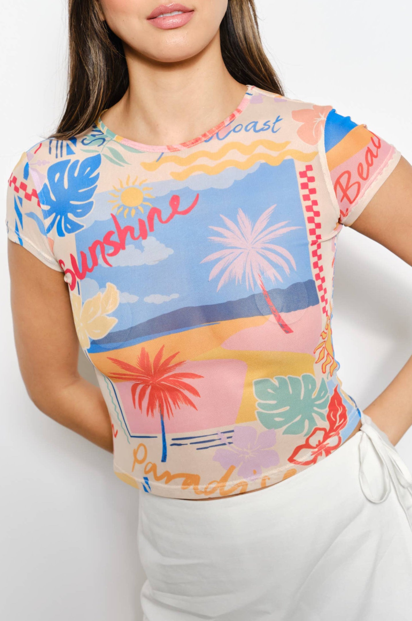 beach tee - multi