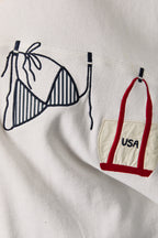 clothesline sweatshirt - white