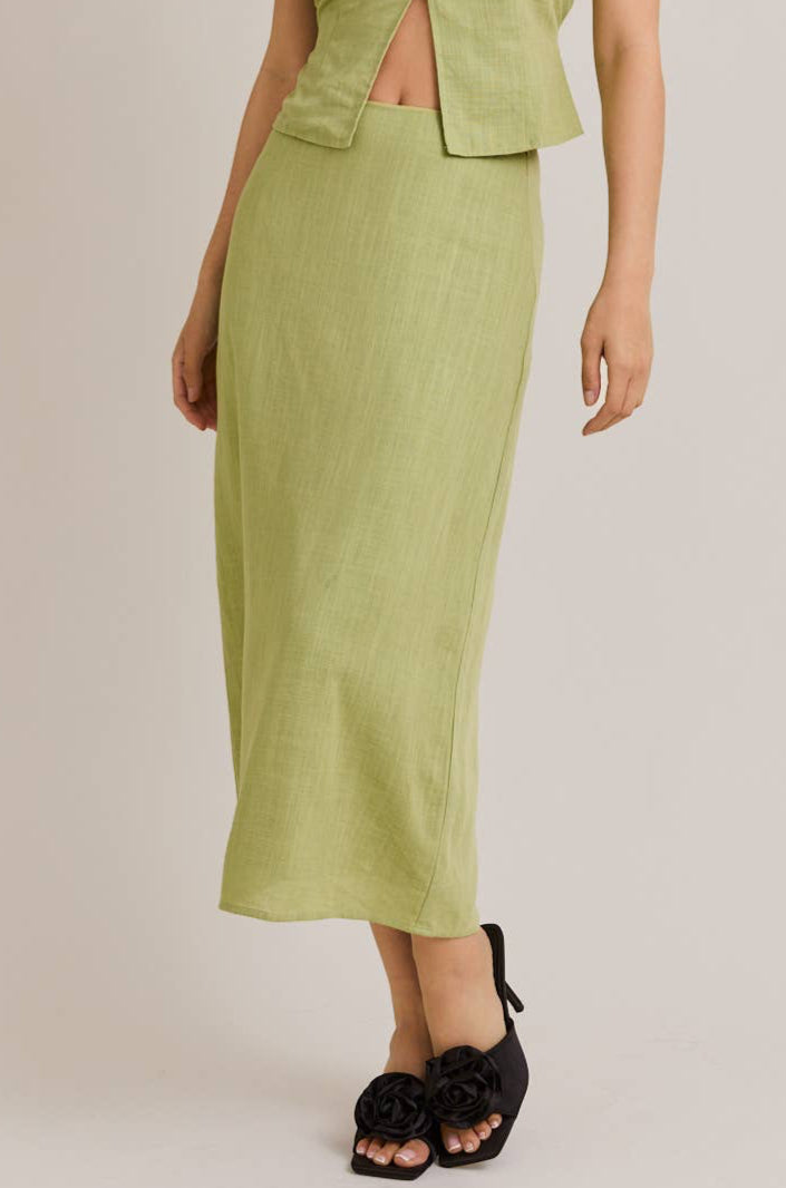 natalie skirt - light green
