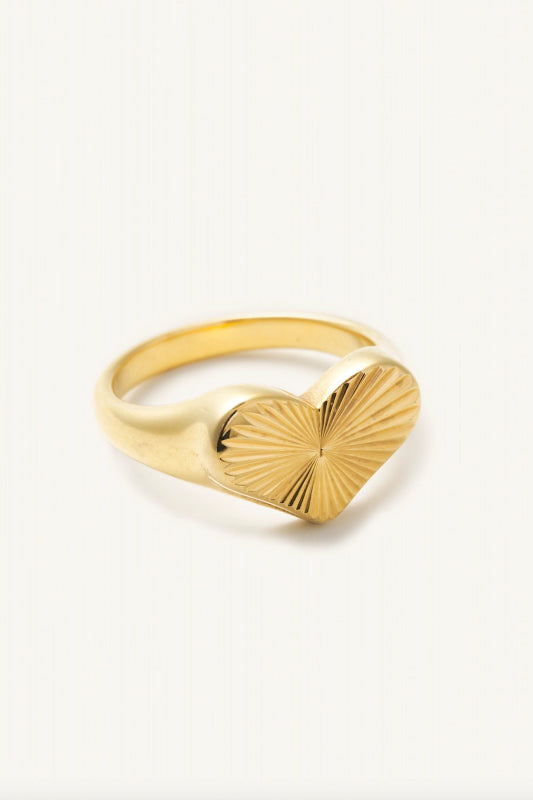 heather heart ring