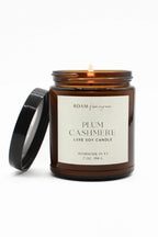 plum cashmere classic soy candle