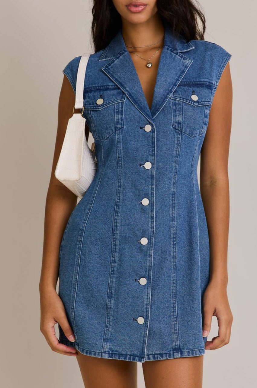 frankie dress - denim