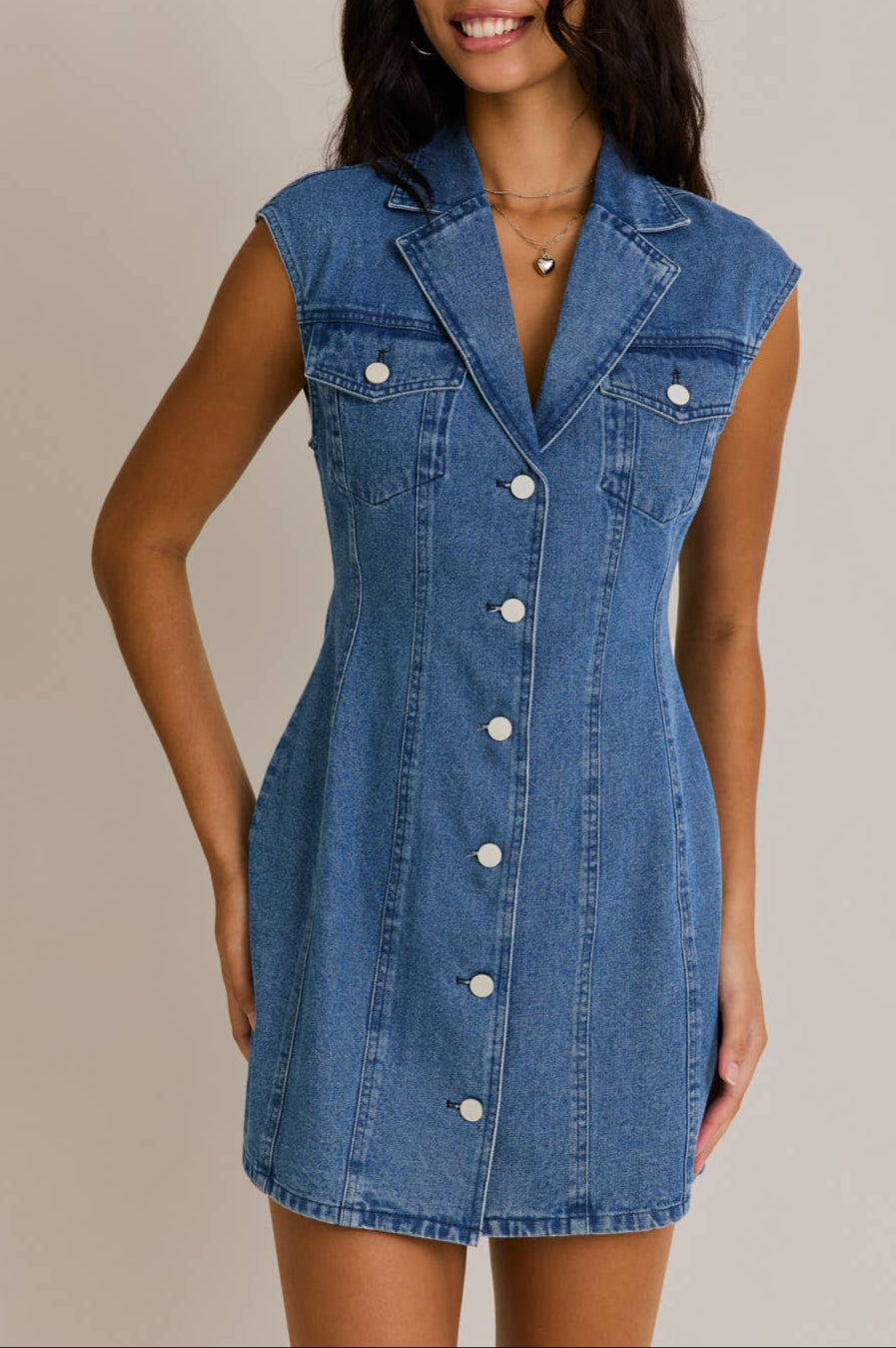 frankie dress - denim