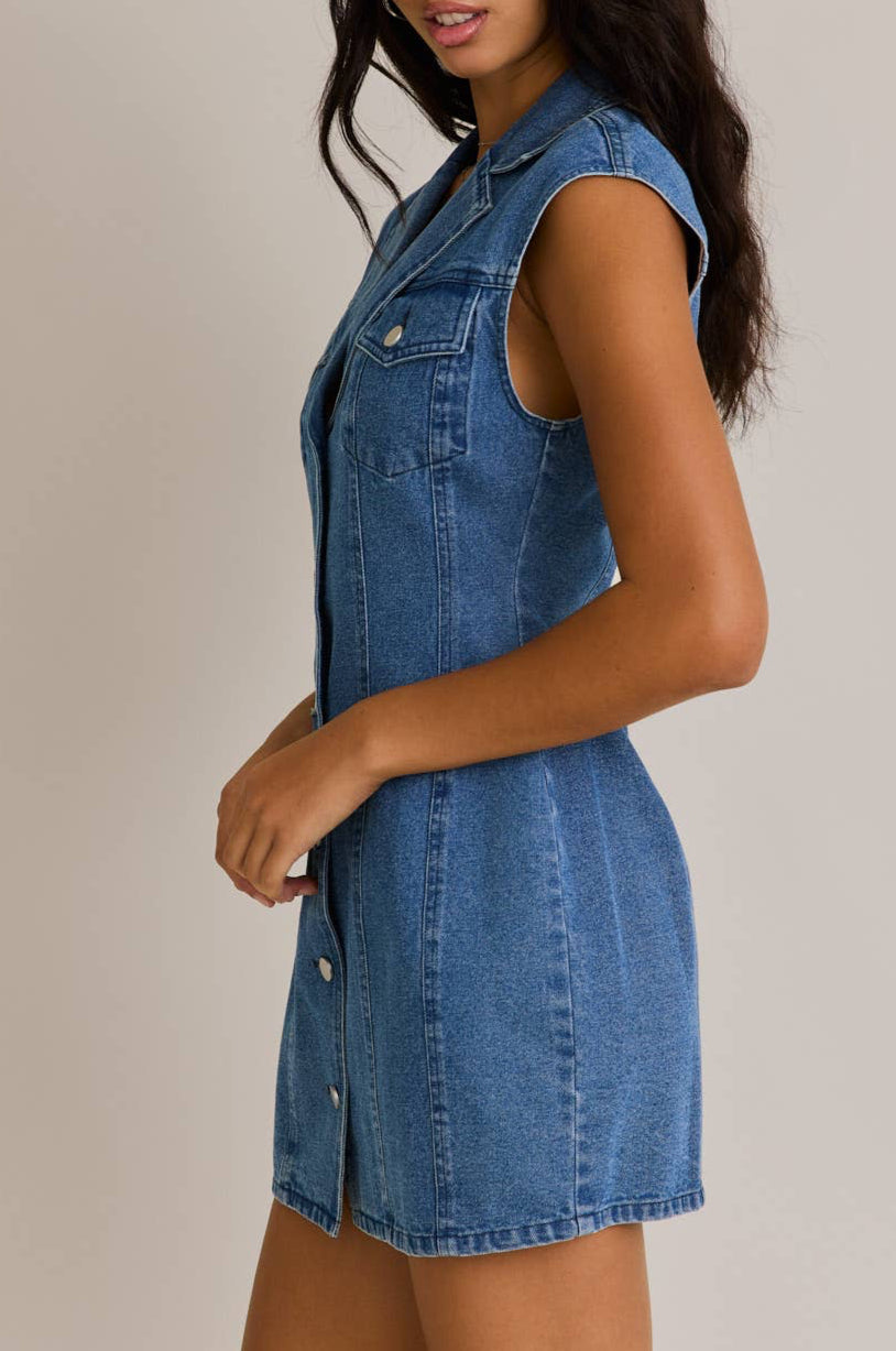 frankie dress - denim