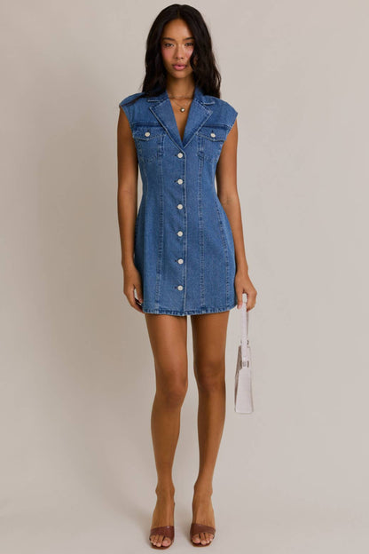 frankie dress - denim