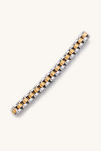 two toned watch band bracelet