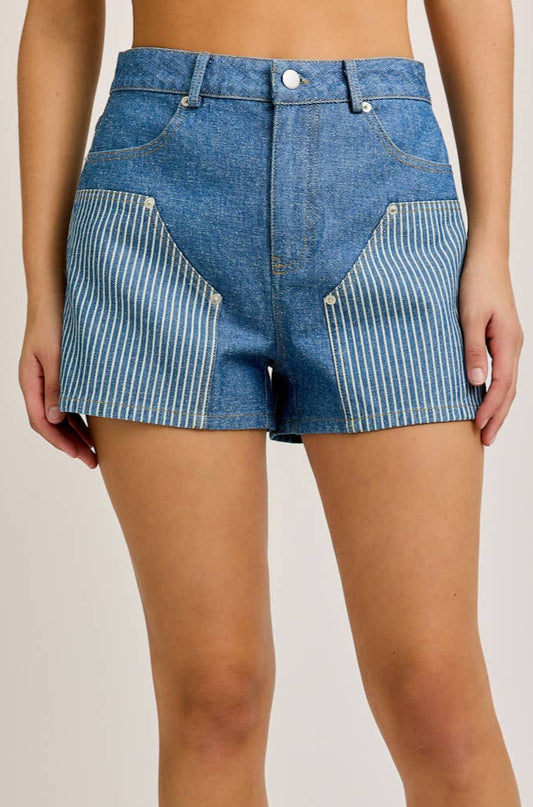 paige shorts - denim