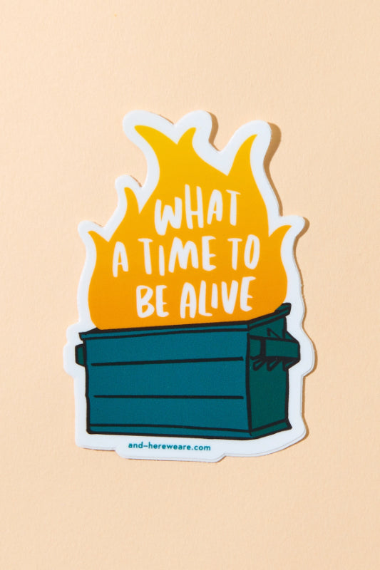 dumpster fire sticker