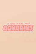 aquarius sticker