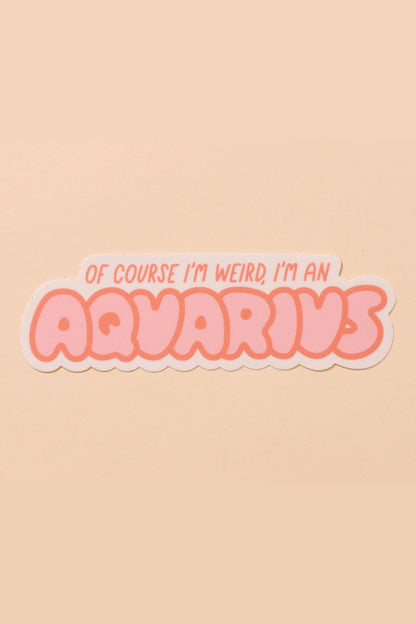 aquarius sticker
