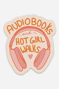 audiobooks & hot girl walks sticker