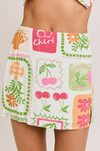 mon chéri skirt - pink & lime (FINAL SALE)