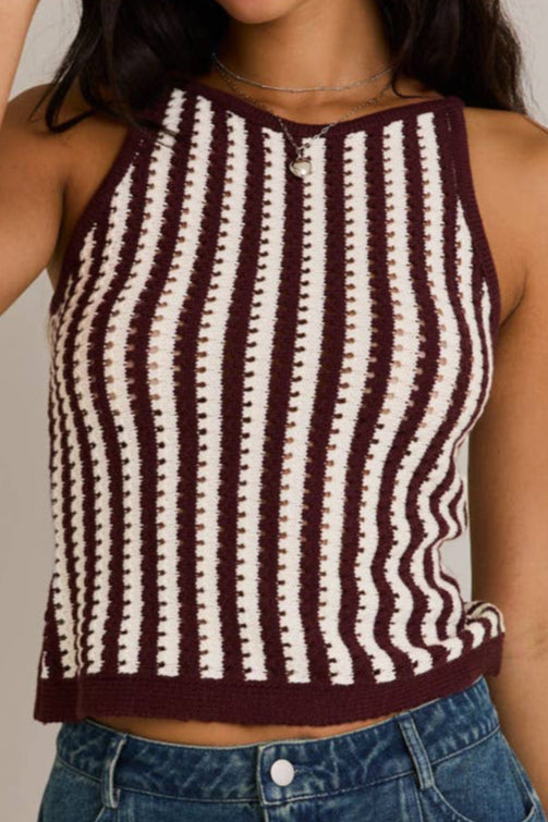 margot top - cream brown