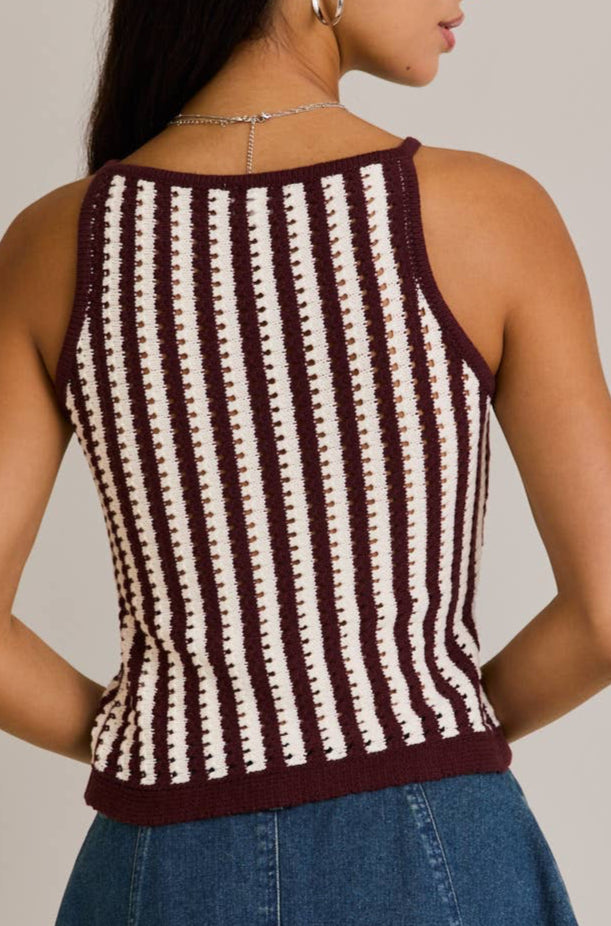 margot top - cream brown
