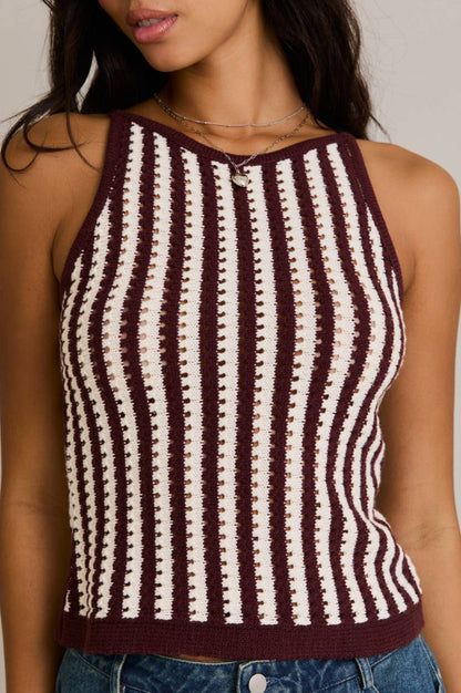 margot top - cream brown