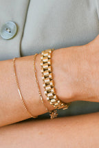 cameron watch band bracelet - gold