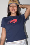 shrimp tee - navy