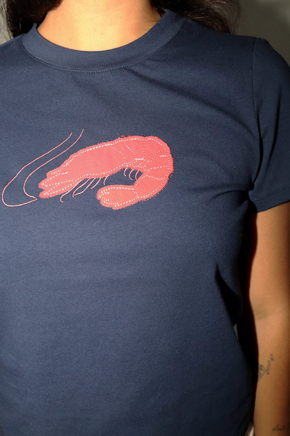 shrimp tee - navy