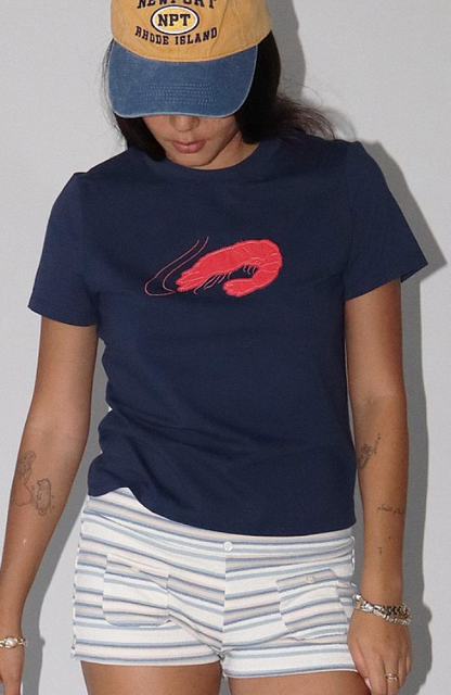shrimp tee - navy