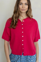 toby cardigan - fuchsia