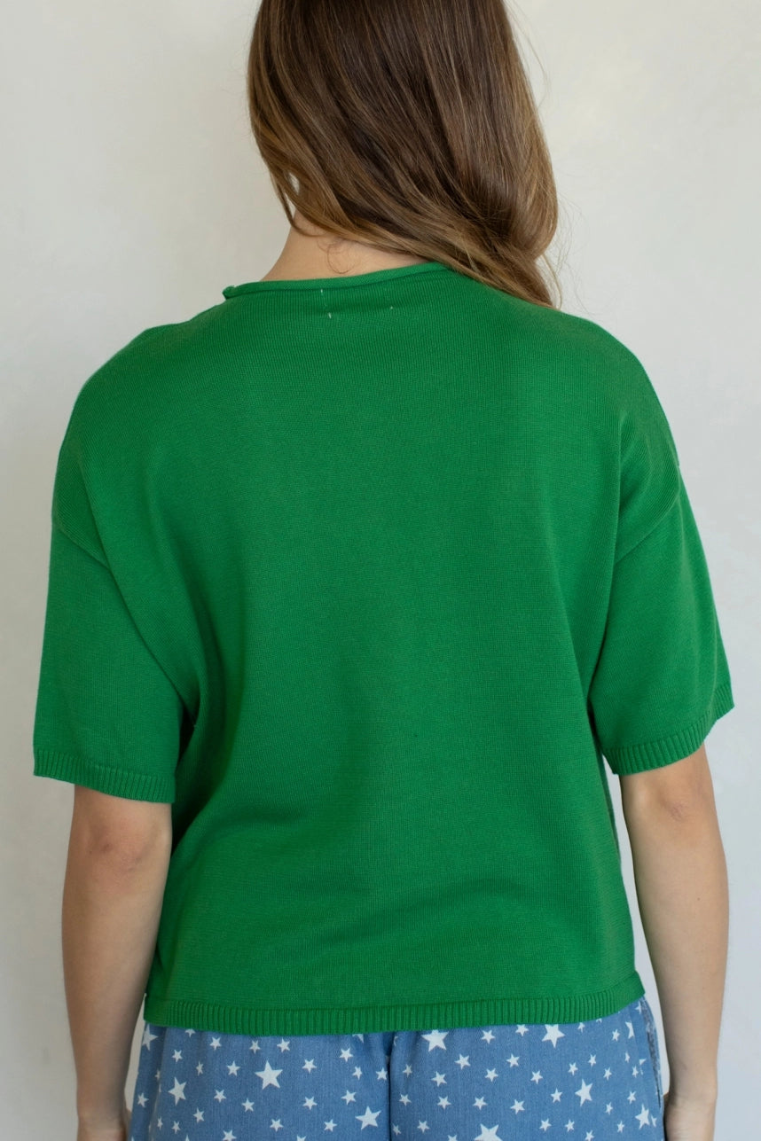 toby cardigan - kelly green